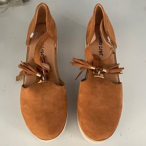 Aomo tassal platform womens shoes, brand new